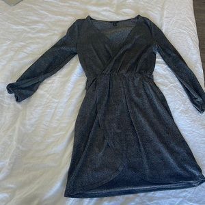 Halogen silver sparkly dress